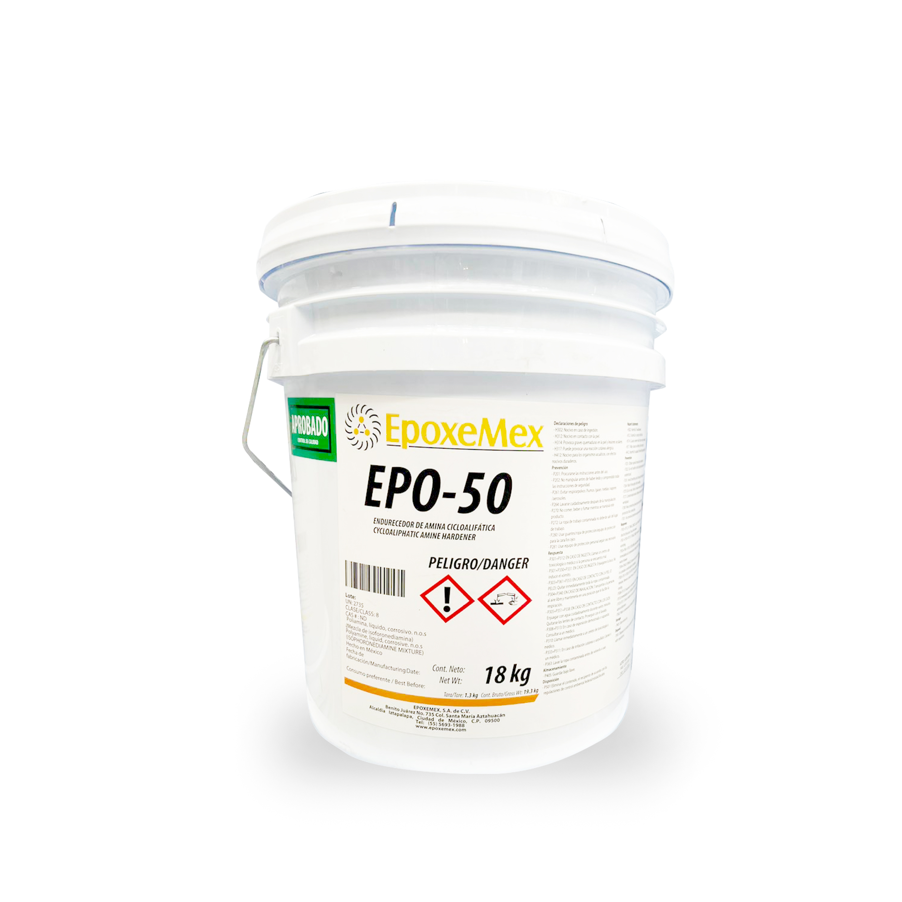 EPO50 Catalizador epoxico Cicloalifatico 